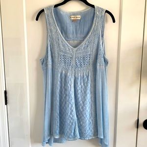 Woman’s Knox Rose Light Blue Sleeveless Top